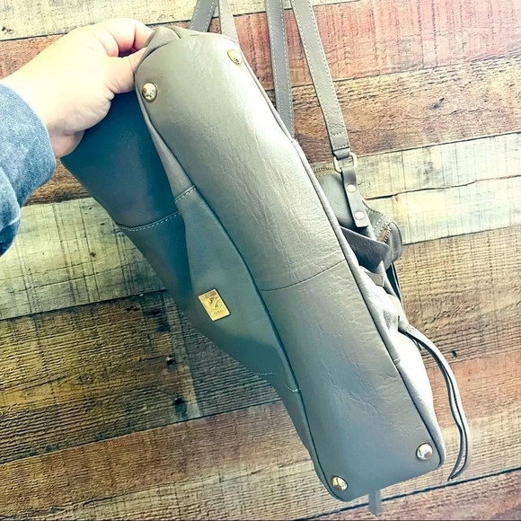 Kooba Leather Everette Tote Bag Taupe - Picture 10 of 12